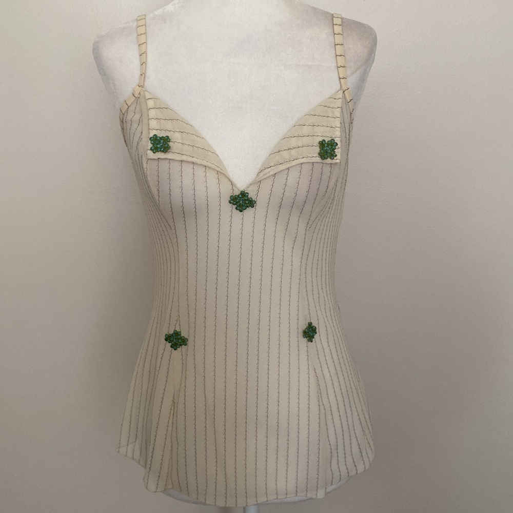 Vintage 90’s Intimissi sheer pin stripe cami - Picture 9 of 11
